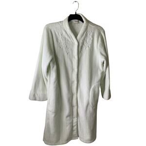 Miss Elaines Robe Fleece Dress Vintage Womens XL Sleepwear House Elegant Luxury